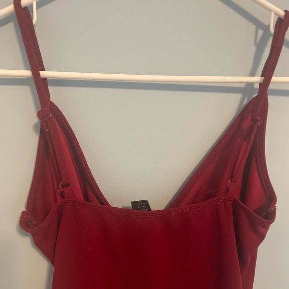 SHEIN Burgundy Mini Dress - Picture 3 of 4